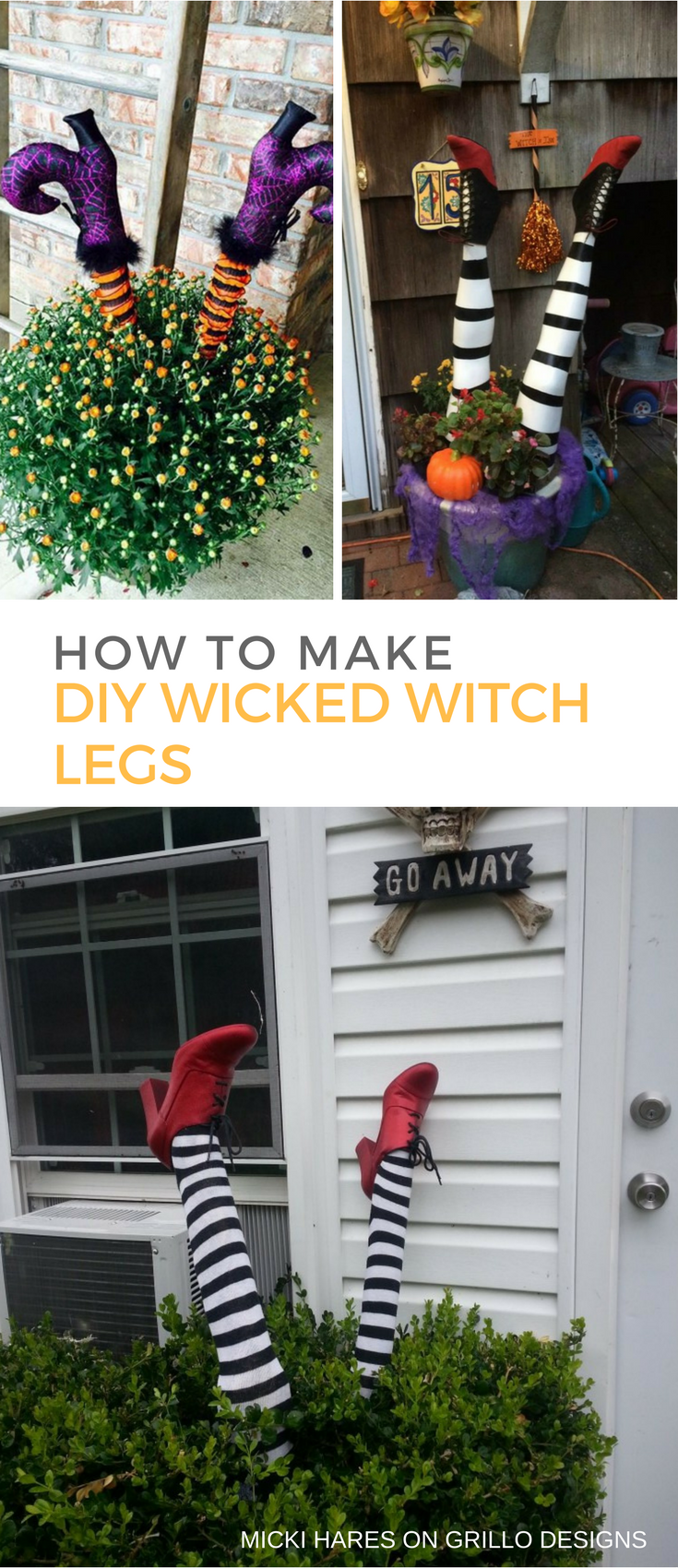 How to Make DIY Wicked Witch Legs Final Image