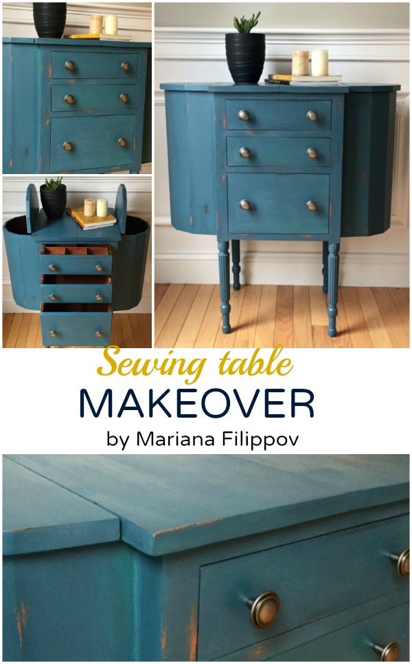 Sewing table makeover