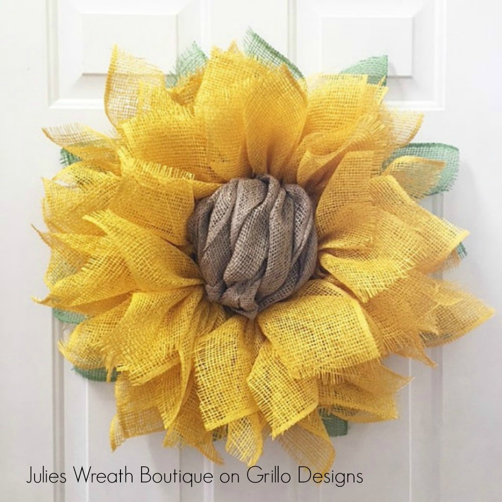 Sunflower Wreath Tutorial