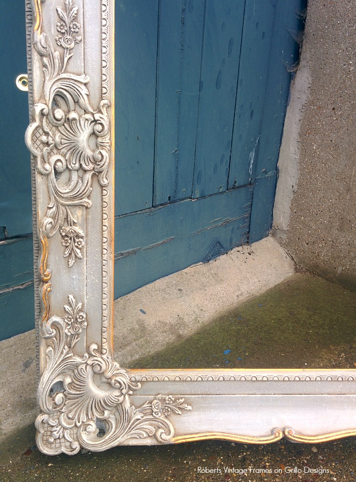 How To Chalk Paint A Picture Frame, How To Distress A Mirror With Chalk Paint