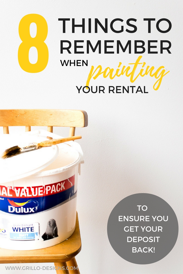 8 Things To Remember When Painting Your Rental