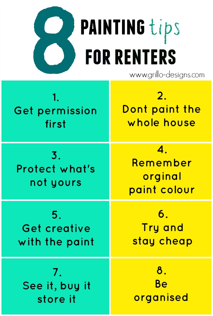 8 useful tips to remember when painting your rental