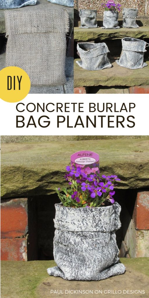 planter ideas using concrete bags / grillo designs 