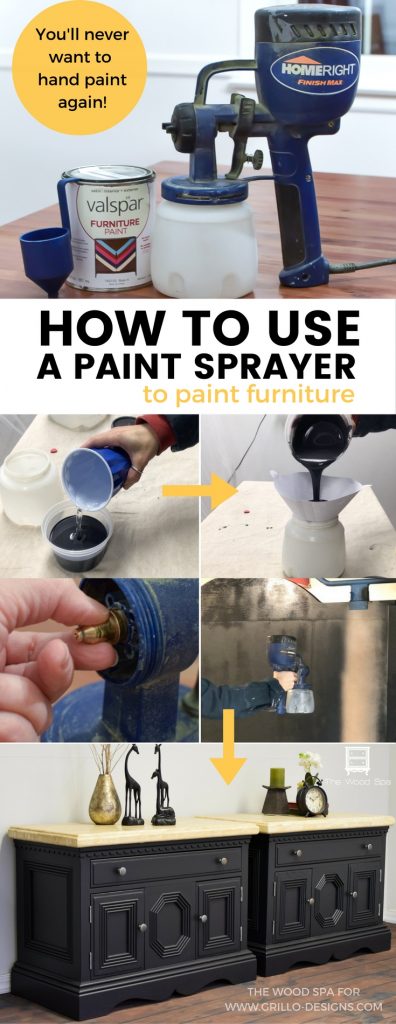 A DIY step by step guide on how to use a paint sprayer / Grillo Designs www.grillo-designs.com