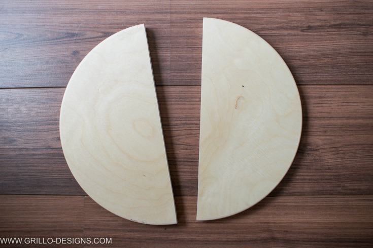 To create this IKEA FROSTA HACK, you need to saw the seat in half / Grillo Designs www.grillo-designs.com