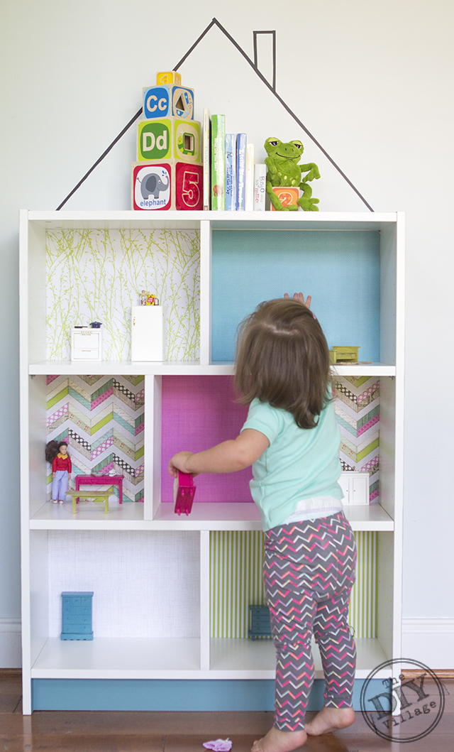 IKEA TOY STORAGE HACKS - Billy bookcase dolly house / Grillo Designs