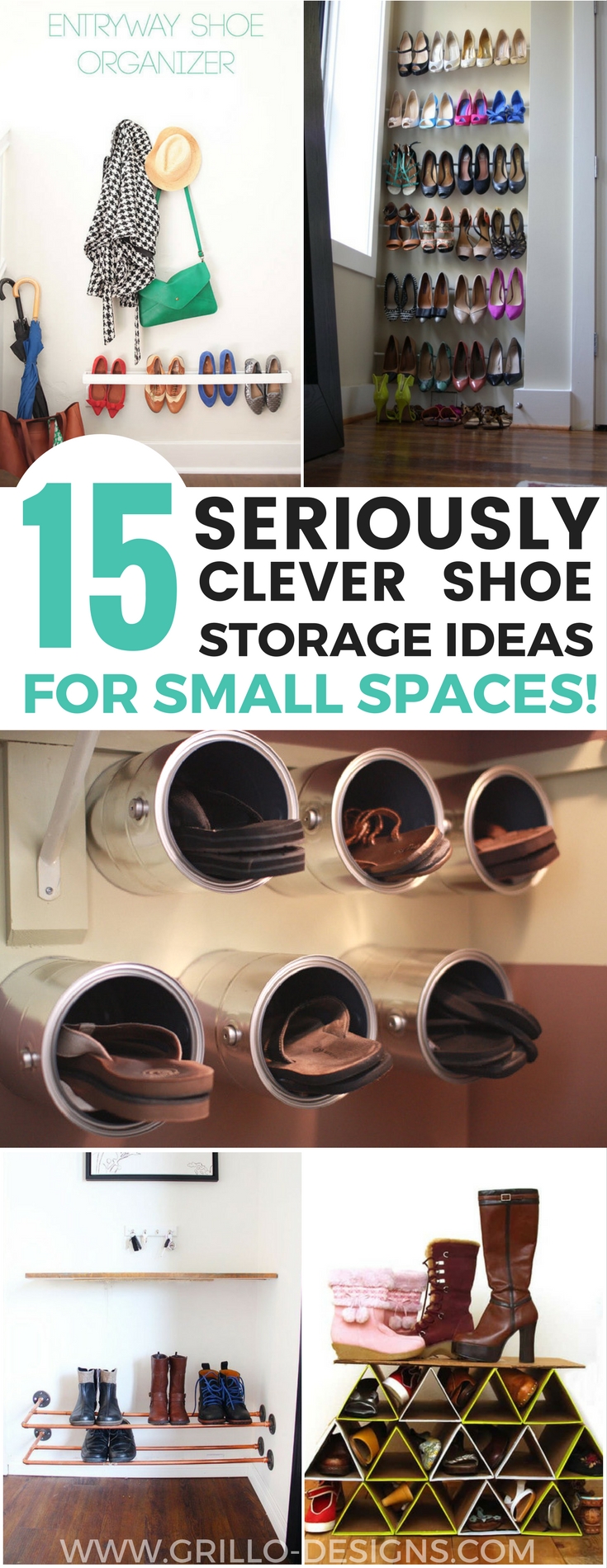 15 Clever Diy Shoe Storage Ideas Grillo Designs Shoe and boot storage can be a problem in the winter when they create clutter around the entryway. 15 clever diy shoe storage ideas