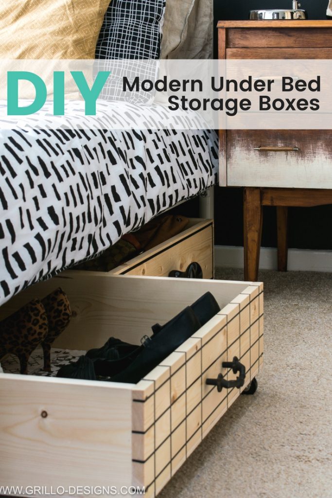 DIY Under Bed Storage Boxes (a knobs guide) • Grillo Designs