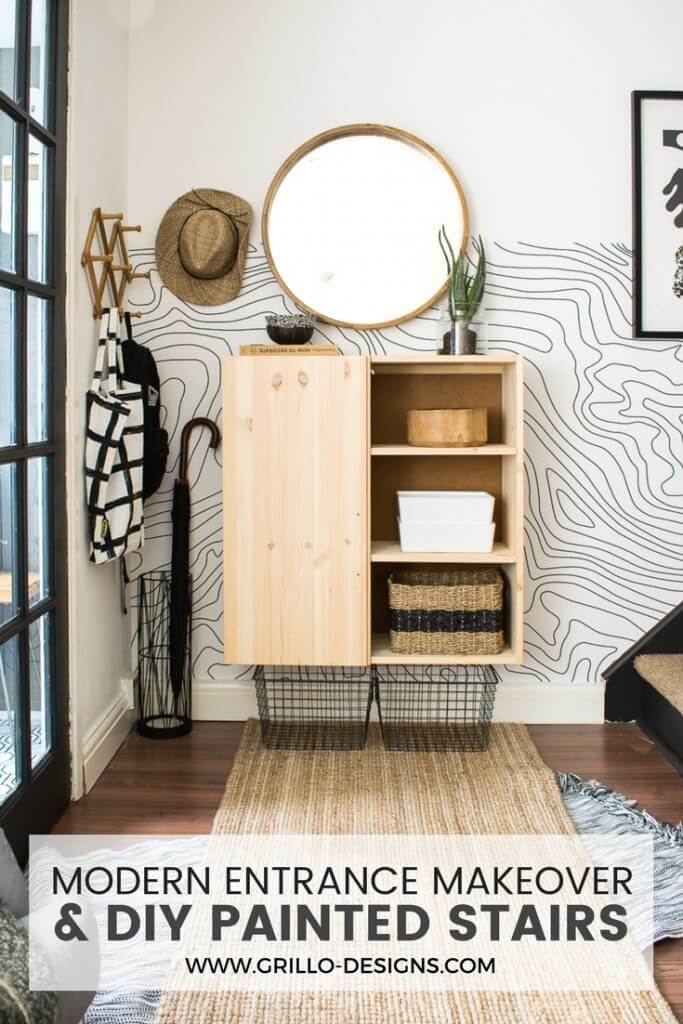 Entrance and Stairs Makeover (for small space dwellers) • Grillo Designs