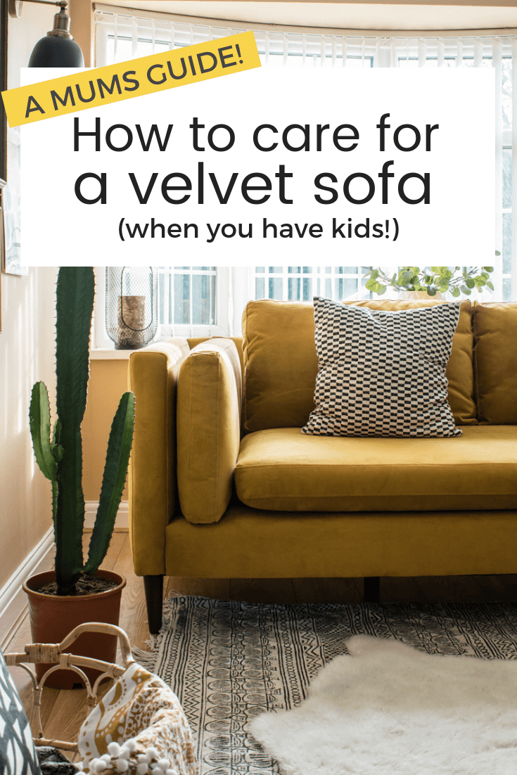 How to care for a velvet sofa if you have young children / grillo designs
