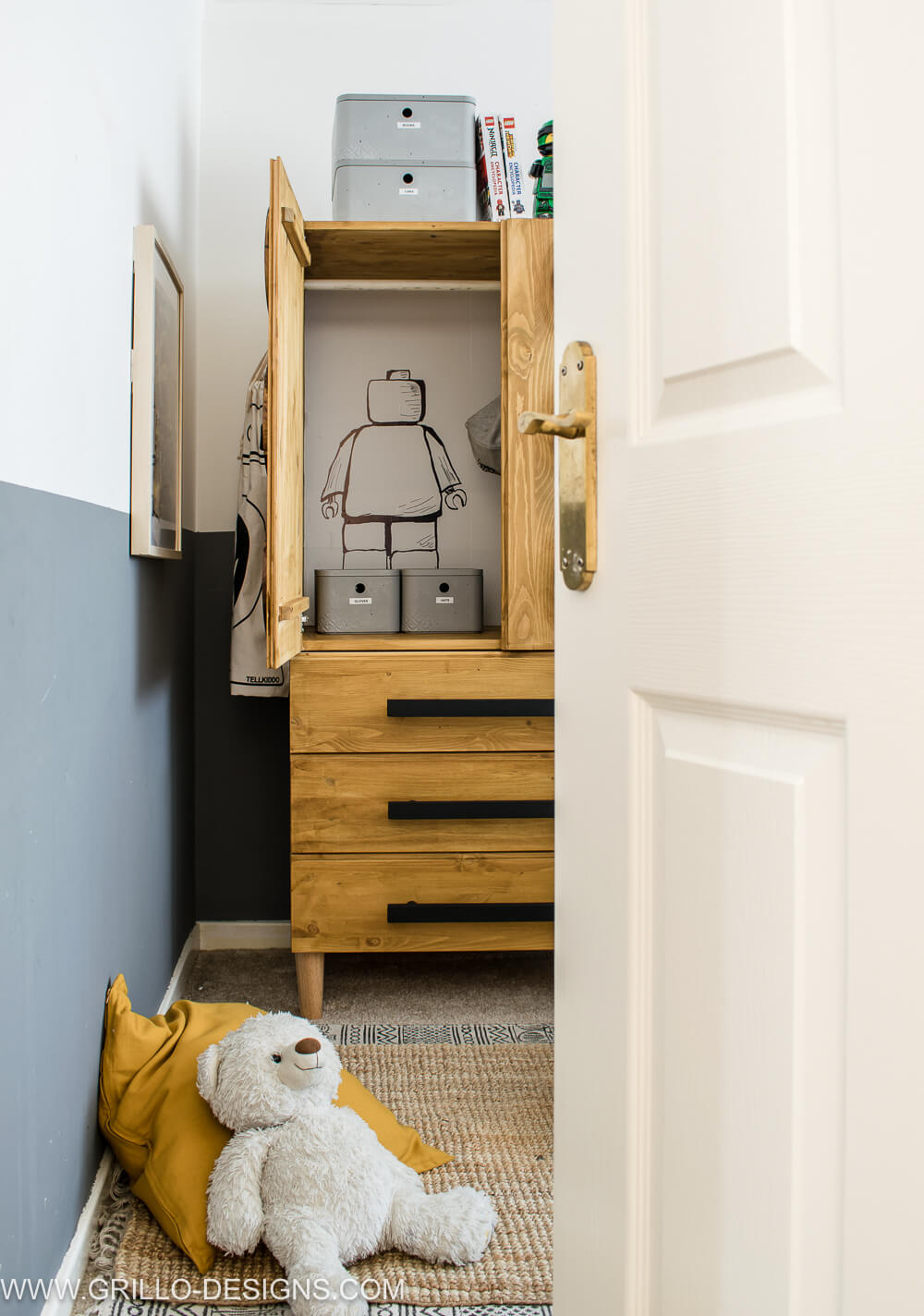 Easy Furniture Hack: How to Make a LEGO Inspired Wardrobe