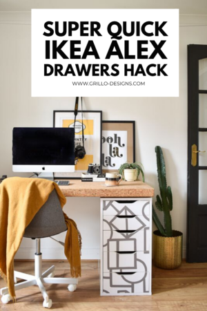 Super quick Ikea Alex drawers hack tutorial