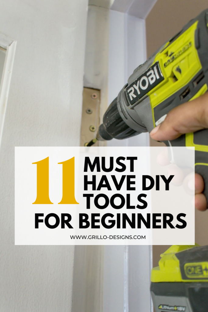 DIY tools for beginners pinterest graphic