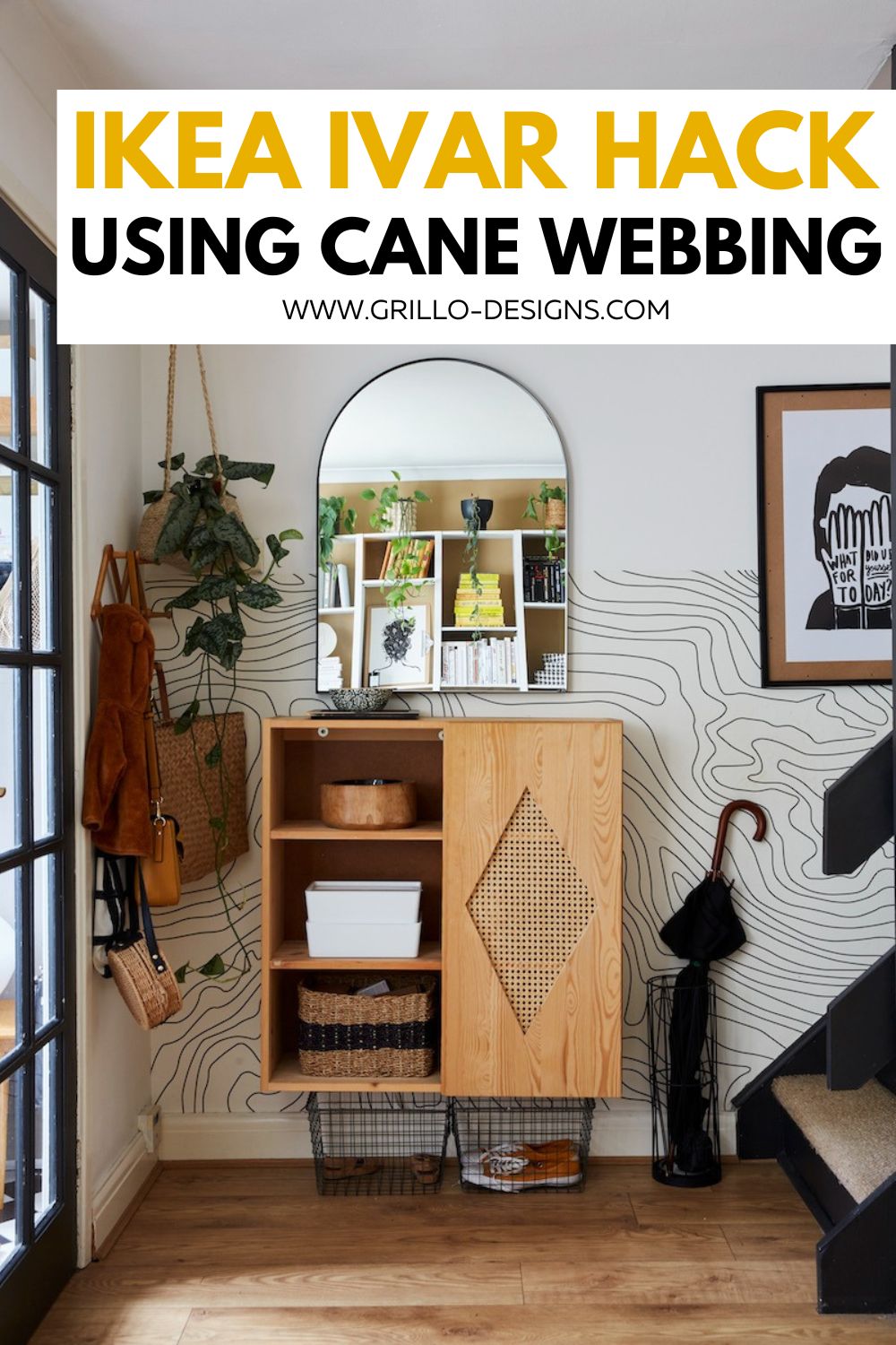 Ivar Cabinet Hack For The Entryway Grillo Designs