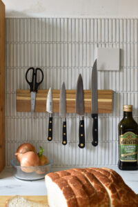 How to Make a No Drill DIY Magnetic Knife Rack