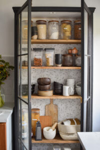 How I Turned a Vintage Cabinet Into a DIY Kitchen Pantry (for my Small Kitchen)