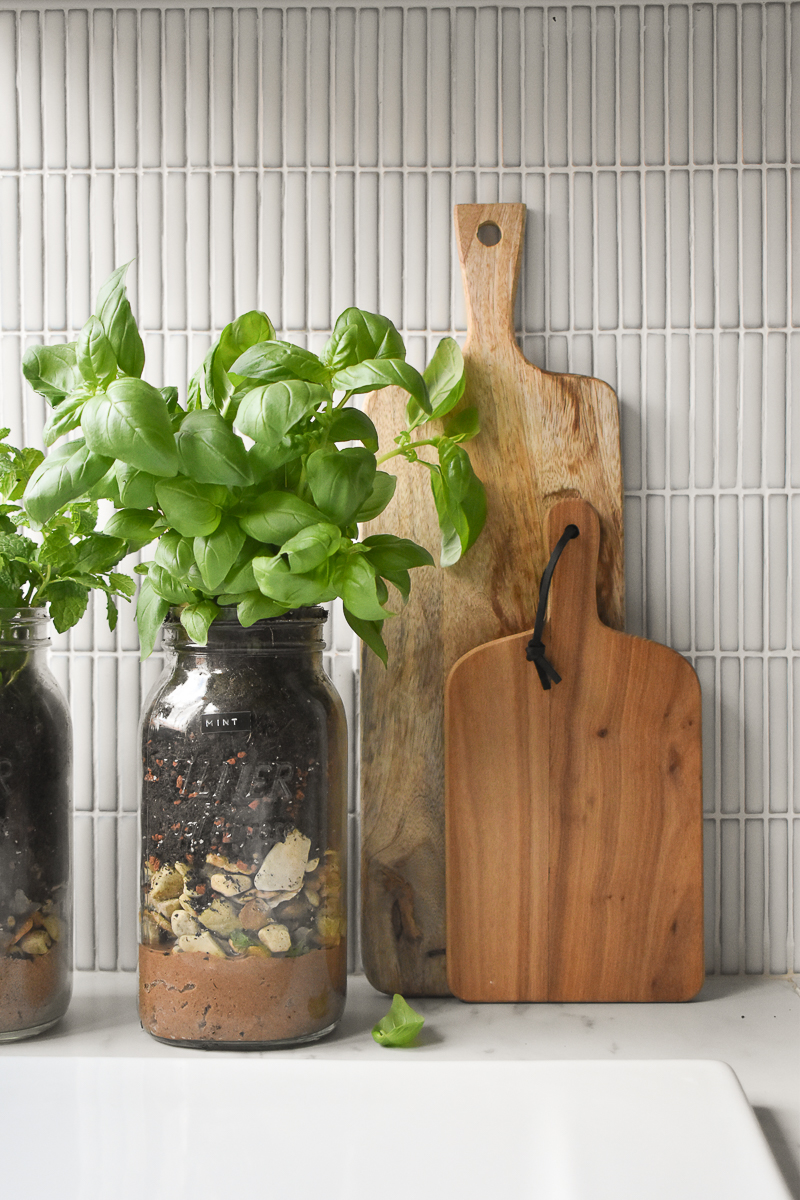 How to Make a cute Kilner Jar Herb Garden For Your Kitchen